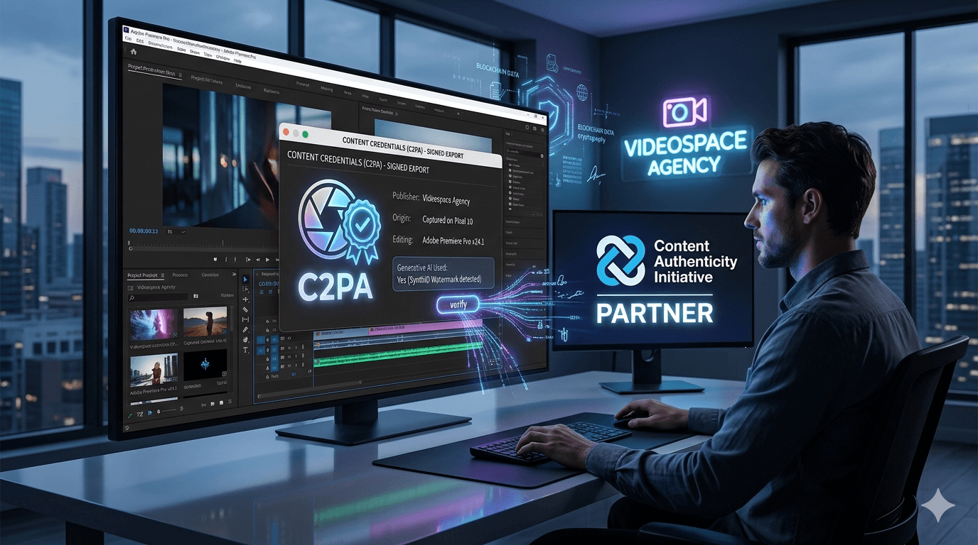 VIDEOSPACE tritt der Content Authenticity Initiative (CAI) bei
